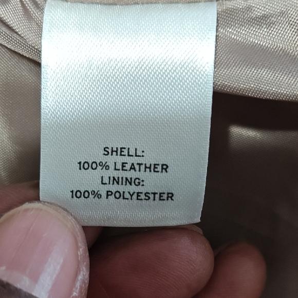 Halogen Leather Jacket Quilted shoulders Size XS - Picture 8 of 9